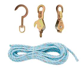 Klein Tools 1802-30S Block & Tackle, With Standard Snap Hooks and Swivel Hook