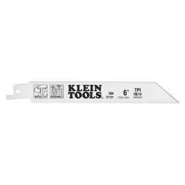 Klein Tools 31731 6 Inch Reciprocating Saw Blades, 10/14 TPI, 5 Pk