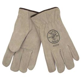 Klein Tools 40014 Suede Cowhide Driver's Gloves - Lined