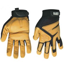 Klein Tools 40222 Journeyman Leather Gloves, size XL
