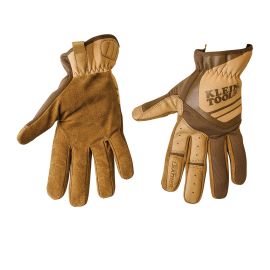 Klein Tools 40228 Journeyman Leather Utility Gloves, XL