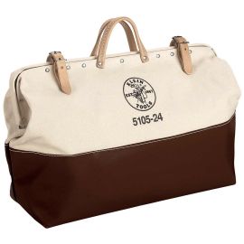 Klein Tools 5105-24 24 L x 6 W x 15 D Inch Tool Bag, Canvas, with Vinyl