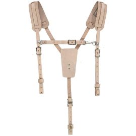 Klein Tools 5413 Work Belt Suspenders, Leather