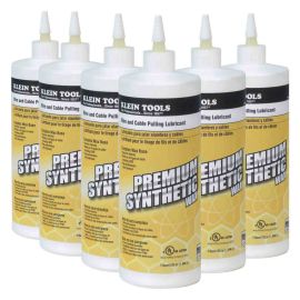Klein Tools 56117 Premium Synthetic Wax, One-Quart Squeeze Bottles (6 Pack)