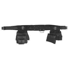 Klein Tools 5709XL PowerLine Combo Tool Belt Set, Size 40 - 44 Inch, XL Black (4-Piece)