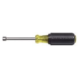 Klein Tools 630-1/4 Nut Driver Cushion Grip 3 Inch Hollow Shaft 1/4 Inch Hex