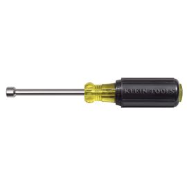 Klein Tools 630-1/4M Nut Driver Magnetic Cushion Grip 1/4 x 3 Inch Hollow Shaft
