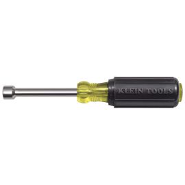 Klein Tools 630-7/16 7-16 Inch Nut Driver Cushion Grip 3 Inch Hollow Shaft