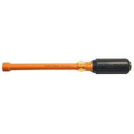 Klein Tools 646-7/16-INS Insulated Cushion-Grip, 7/16 Inch Hollow-Shaft Nut Driver6 Inch Shank