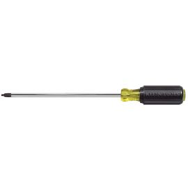 Klein Tools 666 8 Inch Round-Shank #2 Square-Recess Tip Screwdriver