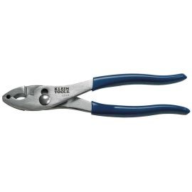 Klein Tools D514-8 7-5/8 Inch Hose-Clamp Plastic Dipped Handles Slip Joint Pliers