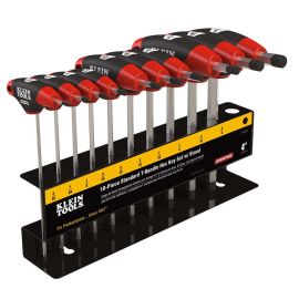 Klein Tools JTH410E 10 pc. SAE Journeyman T-Handle Set with Stand