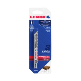 Lenox 1991409 U-Shank General Purpose Jig Saw Blade, 4 Inch x 3/8 Inch 6 TPI, 3 Pack 