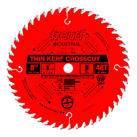 Freud LU88R008 8 Inch 48 Tooth ATB Thin Kerf Crosscutting and Ripping Saw Blade with 5/8-Inch Arbor and PermaShield Coating