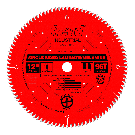 Freud LU98R012 12 Inch 96 Tooth TCG Laminate and Wood Cutting Saw Blade with 1 Inch Arbor and PermaShield Coating