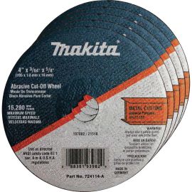 Makita 724114-A-25 4 x 5/8 x 3/64 Cut-off Wheel, Metal, 25/pk