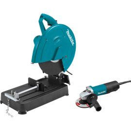 Makita 2414NBX2 14 Inch Portable Cut-Off Saw with 4 Inch Angle Grinder