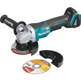 Makita XAG11Z 18V LXT Lithium‑Ion Brushless Cordless 4‑1/2 Inch / 5 Inch Paddle Switch Cut‑Off/Angle Grinder, with Electric Brake, Tool Only (XAG10Z)