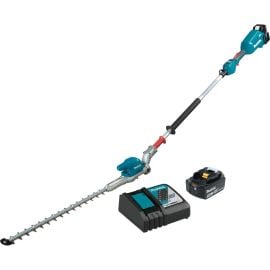 Makita XNU01T 18V LXT Lithium-Ion Brushless Cordless 20 Inch Articulating Pole Hedge Trimmer Kit (5.0Ah)