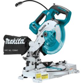 Makita XSL05Z 18V LXT Lithium‑Ion Brushless Cordless 6‑1/2 Inch Compact Dual‑Bevel Compound Miter Saw with Laser, Tool Only