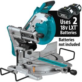 Makita XSL06Z 18V X2 LXT Lithium‑Ion (36V) Brushless Cordless 10 Inch Dual‑Bevel Sliding Compound Miter Saw with Laser, Tool Only