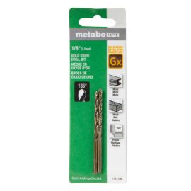 Metabo HPT 115115M 1/8 Inch Gold Oxide Twist Drill 