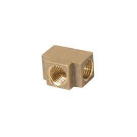Metabo HPT 115179M Brass Two Way Tee Splitter with 1/4 Inch NPT Female Thread (4 Pack)