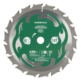 Metabo HPT 115427M 6 1/2 Inch X 18 Tooth X 5/8 Inch Arbor, High Performance Viper Saw Blade
