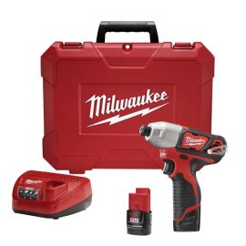 Milwaukee 2462-22 M12 1/4 Hex Impact Driver - Kit