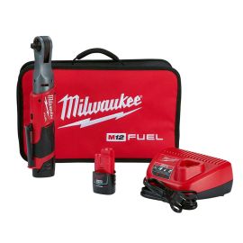 Milwaukee 2557-22 M12 Fuel 3/8 Inch Ratchet 2bat