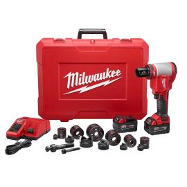 Milwaukee 2676-22 M18 Forcelogic 10-Ton Knockout Tool 1/2 Inch To 2 Inch Kit 