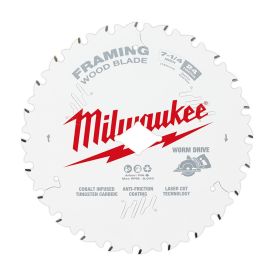 Milwaukee 48-41-0723 7-1/4 Inch 24t Worm Drive Framing Circular Saw Blades Bulk 10