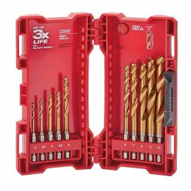 Milwaukee 48-89-4859 SHOCKWAVE RED HELIX Titanium Metric Drill Bits 10pc Kt