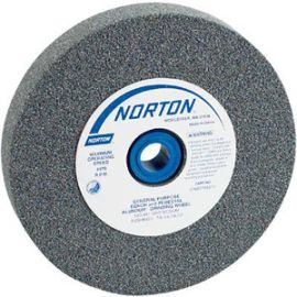 Norton 88205 5 x 3/4 x 1 Inch Fine Aluminum Oxide Bench & Pedestal Grinding Wheel (Gray)