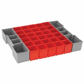 Bosch ORG1A-RED Click and Go 32 Piece Organizer Set for L-BOXX-1A