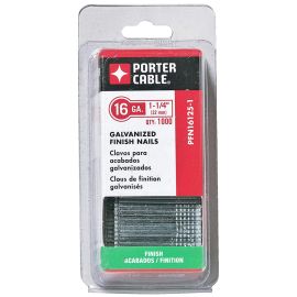 Porter Cable PFN16125-1 16 Ga Finish, 1-1/4 Inch Long Finish Nails (1,000 Count)