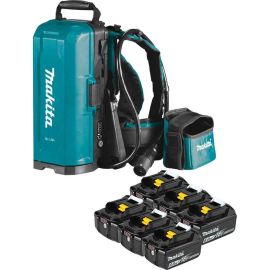 Makita PDC01G6 LXT® and LXT® X2 (36V) Portable Backpack Power Supply with 6 Batteries (6.0Ah)