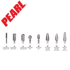 Pearl Abrasive CBSB1ALP Aluminum 1/4 X 5/8 X 1/4 Aluminum Carbide Burs