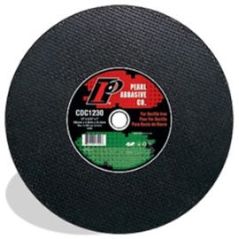 Pearl Abrasive CDC1230 12 x 5/32 x 1 Abrasive Ductile Iron Type 1 For Hi-Speed Gas Powered Saws Cut-Off Wheel