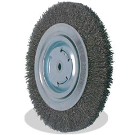Pearl Abrasive CLBW1010 10 x 3/4 x 4, 2, 5/8 Bench Wheel Wire Brush Tempered Wire Brush