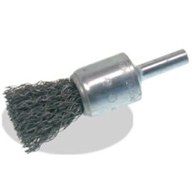 Pearl Abrasive CLCEB1 1 x .020 x 1/4 Crimped End Brush Tempered Wire Brush