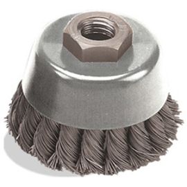 Pearl Abrasive CLWBK558 5 x .020 x 5/8-11 Knot Cup Tempered Wire Brush