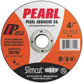 Pearl Abrasive CWSRT0532A 5 x .045 x 7/8 SRT  SLIMCUTType 1 Contaminant Free Thin Cut-Off Wheel