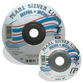 Pearl Abrasive DC4030T 4 x 1/4 x 5/8 Aluminum Oxide Silver Line Type 27 Depressed Center Grinding Wheel