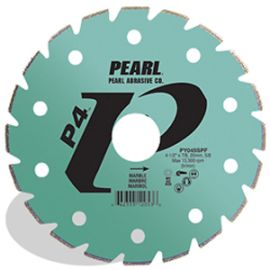 Pearl Abrasive PY004SPF 4 X 7/8, 20mm - 5/8 Adapter P4 Electroplated Blade For Marble Tile & Stone Diamond Blade