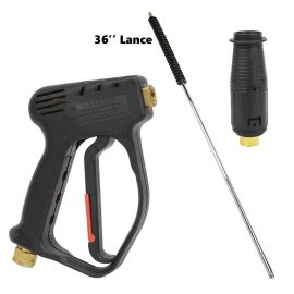 Interstate Pneumatics PW72K3610 Pressure Washer Spray Gun, 36 Inch Lance with Molded Grip & 1/4 Inch FNPT Variable Nozzle Kit