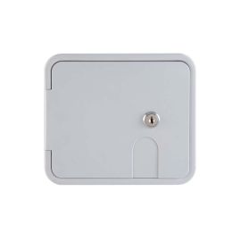 Superior Electric RVA1578 Electric Cable Hatch with Key Lock for 30/50 Amp Cords - White