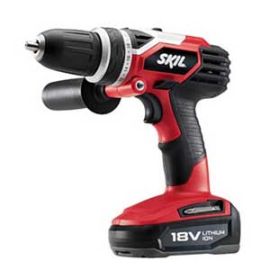 Skil 2898LI-04 18V Lithium Ion 1/2 Inch Drill/Driver, 2 Speed, 2 Batteries, Charger, Bag