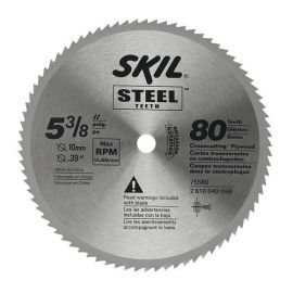 Skil 75580 5-3/8 Inch 80T Steel CSB Vnl Plst Plwd - 5/PK