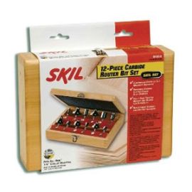 Skil 91012 Carbide Router Bit Set (12 pc)